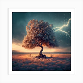 Lightning Tree 1 Art Print