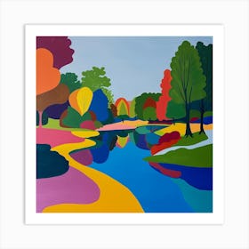 Abstract Park Collection Battersea Park London 7 Art Print