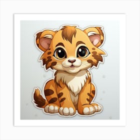 Cute Tiger 10 Art Print