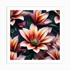 Floral Wallpaper 4 Art Print