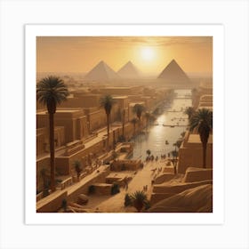 Ancient Egyptian Landscape 3 (4) Art Print