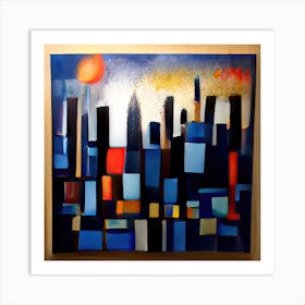 Contemporary City, Metaphysical Colours Art Print