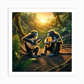 Jungle Rock Art Print