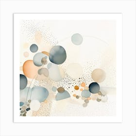Watercolor Abstract Dots 10 Art Print