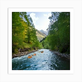 Firefly River, Landscapes, Trekking, Kayak, Water, Mountain, Rafting, Adventure, Nature, Exploration (11) Affiche