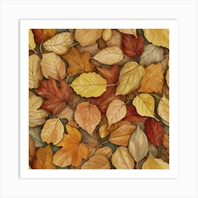 Autumn Leaves 3 Art Print