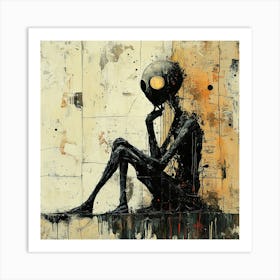 Dark Alien Art Print