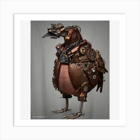 Steampunk Animal Turkey Weird Unique Graphic Art Aesthetic Art Print