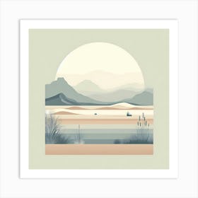 Desert Landscape 4 Art Print