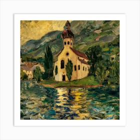 Kirche In Cassone, Gustav Klimt 20 Art Print