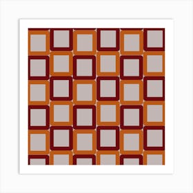 Squares Geometrical Art Print