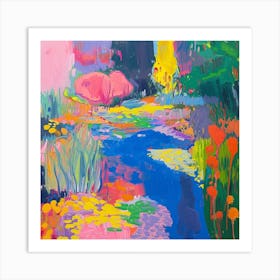 Colourful Gardens Monets Garden Usa 1 Art Print