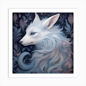 Ethereal And Dreamlike Creature With Fur Adorned In Surreal And Dream Inspired Patterns Blurring The Line Between Reality And The (1) Art Print