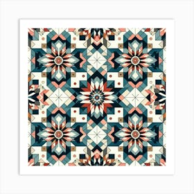 Abstract Geometric Pattern 55 Art Print