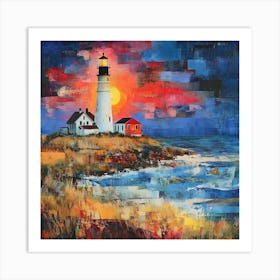 Contemporary Lighthouse 4 Art Print