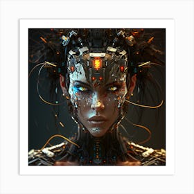 Cybernetic Woman 5 Art Print