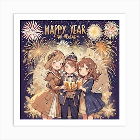 Happy New Year 4 Art Print