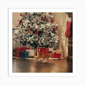 A Photo Of A Decorated Christmas Tree Wi Oulf6dh Qjyema53j2k48w Qyfgbbnmr02nzsmm85wb0a Art Print