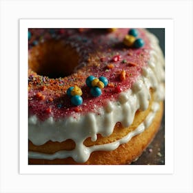 Donut With Sprinkles 4 Art Print