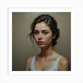 Portrait Of A Young Woman 1 Art Print