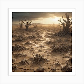 Dry Landscape 2 Art Print