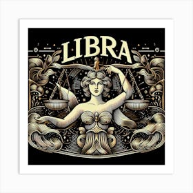 Zodiac Sign Libra, Air Element, The Scales 1 Art Print