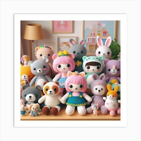 Amigurumi, toys 2 Art Print