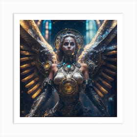 Steampunk Angel 7 Art Print