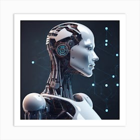 Cyborg Woman 5 Art Print