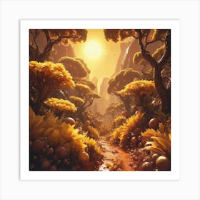 Path Through The Forest Art Print