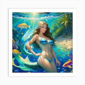 Mermaid fs Art Print