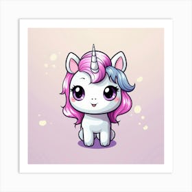 Cute Unicorn 613 Art Print