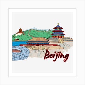 Beijing Art Print