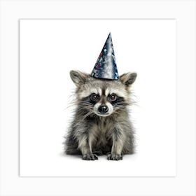 Birthday Raccoon 4 Art Print