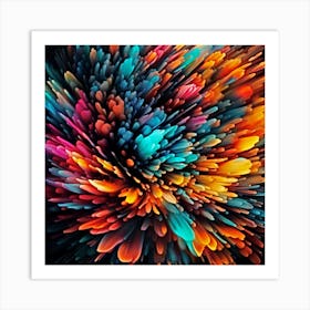 Clustering Petals Art Print