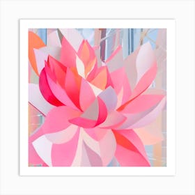 Pink Lotus 1 Art Print