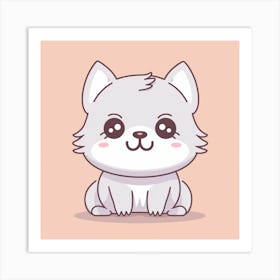 Kitty for kids Art Print