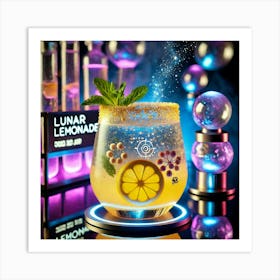 A Futuristic Drink Called Lunar Lemonade, A Refres (1) Art Print