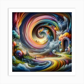 Psychedelic Painting Art Print