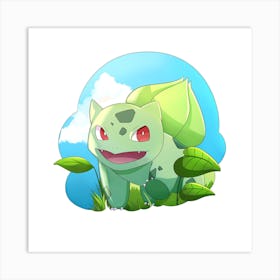 Bulbasaur pokemon art Art Print