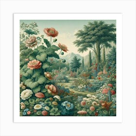 Garden Of Flowers Art Print