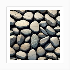 Pebbles 15 Art Print