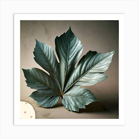 Almond leaf Art Print