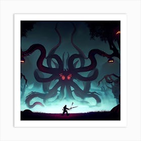 Ancient Evil Stirs Art Print