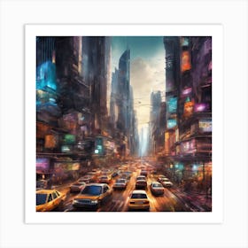 Futuristic City Art Print