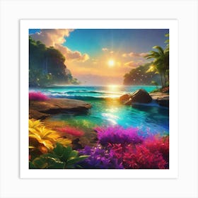 Tropical Landscape 2 Art Print