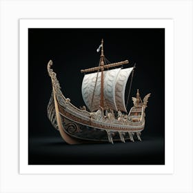 Viking Ship 2 Art Print