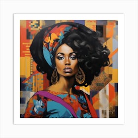 Afro-American Woman 11 Art Print