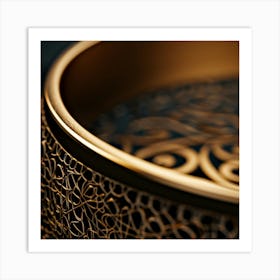 Gold - Plated Bowl Art Print