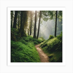 Path In The Forest 1 Art Print